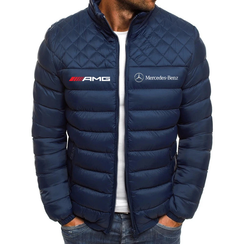 2024 masculino e feminino mercedes benz motocicleta outono/inverno jaqueta quent