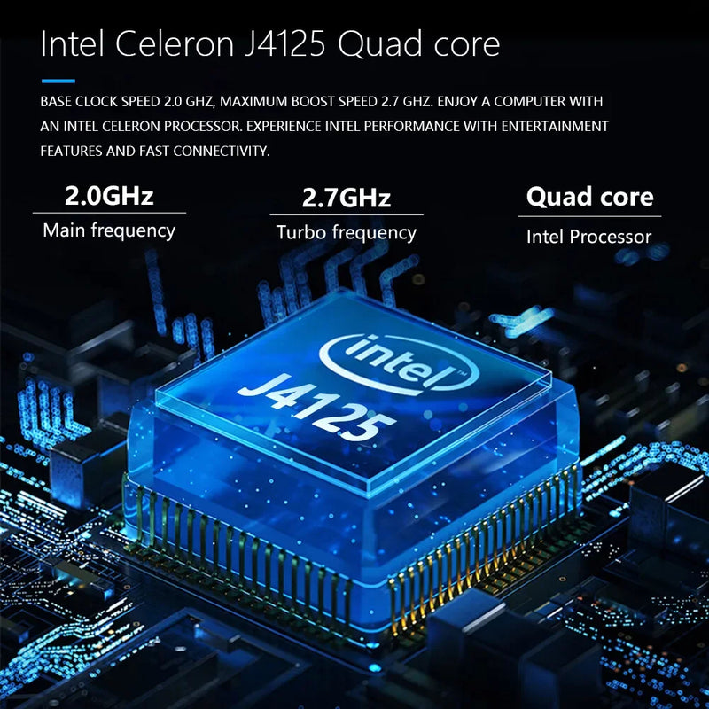 Laptop rosa com o Windows 10, Notebook Gaming, Intel Celeron J4125, 12 GB de RAM