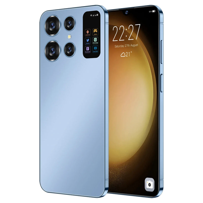 Smart Phone S24 Ultra 5G Android, HD, Tela Cheia, Face ID, 16GB + 1TB, Telemóve