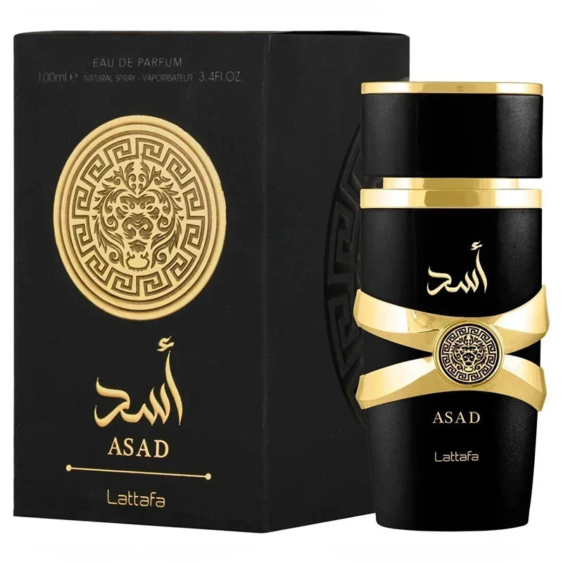 100ml original asad masculino eau de toilette spray fragrância de longa duração de alta qualidade unisex perfume árabe feromônio árabe