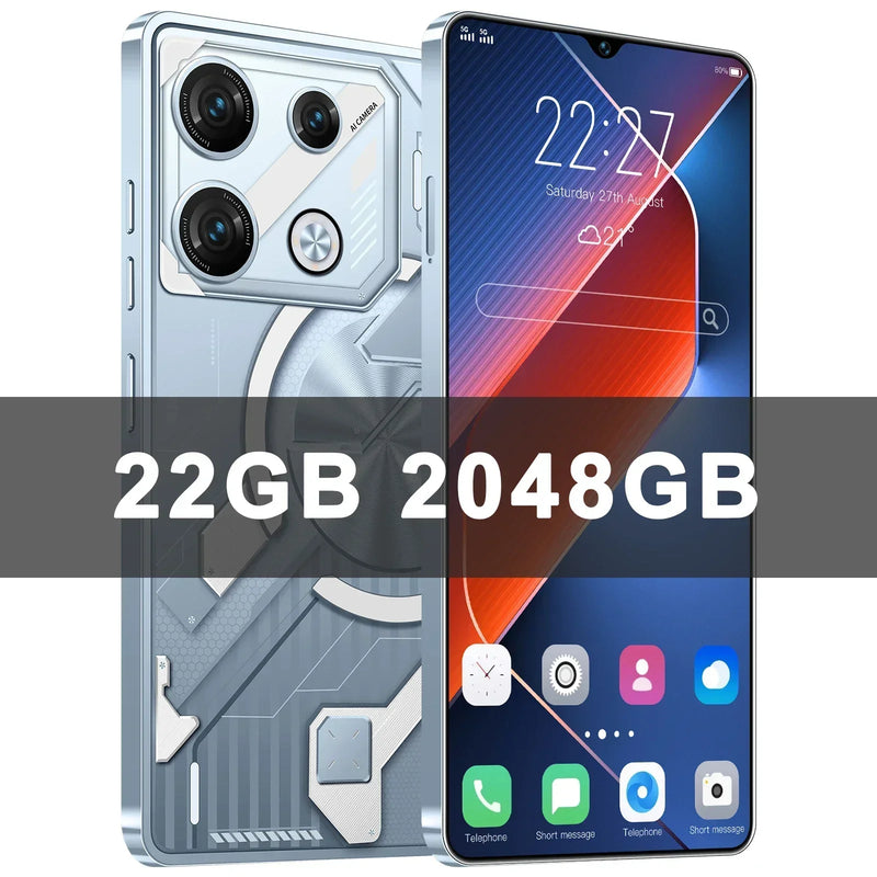 TEENO-Pova 8 Pro Smartphone, Celular, Celular, Dual SIM, NFC, Android 14, 5G, 7.