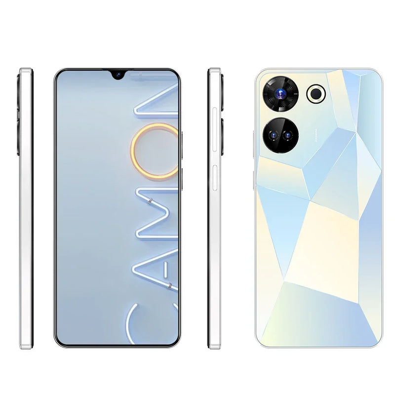 Novo smartphone c20 pro 6.8 &#39;&#39;hd + android 13 16gb + 1tb 8000mah ediçã