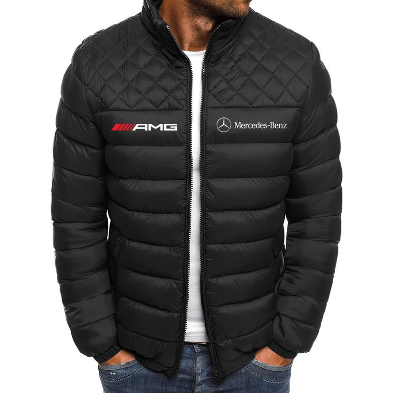 2024 masculino e feminino mercedes benz motocicleta outono/inverno jaqueta quent