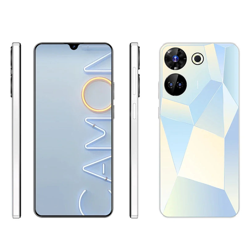Novo smartphone c20 pro 6.8 &#39;&#39;hd + android 13 16gb + 1tb 8000mah ediçã