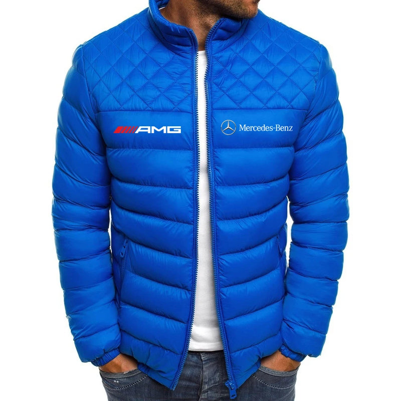 2024 masculino e feminino mercedes benz motocicleta outono/inverno jaqueta quent