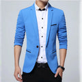 Marca masculina casual blazer 2023 outono nova moda terno magro de negócios cas