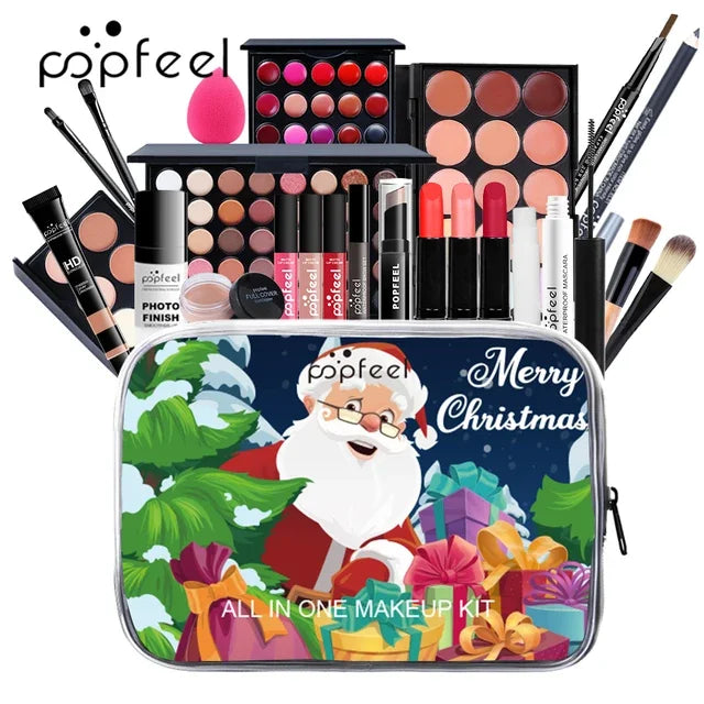 Kit de maquiagem tudo em um para maquiagem, kit de maquiagem para viagem, conjun