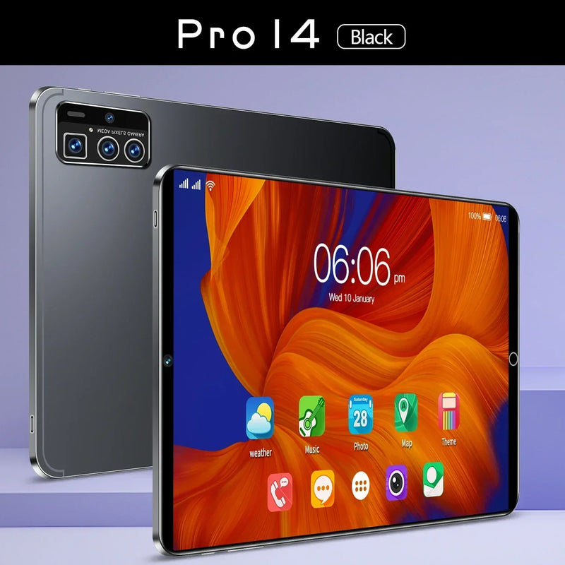 Original Mi Tablet PC, Pro 14, Android 12, 16GB, 1TB, Dual SIM, 10 Core, WPS, GP