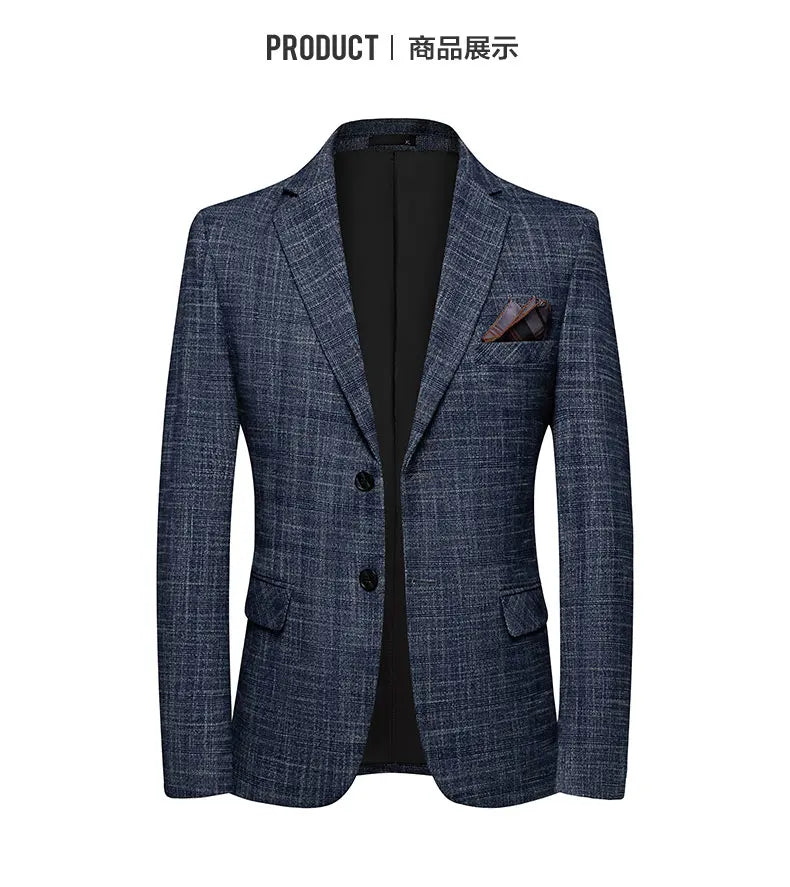 Blazer fino All-in-One masculino, versão coreana, tendência bonita, casual de