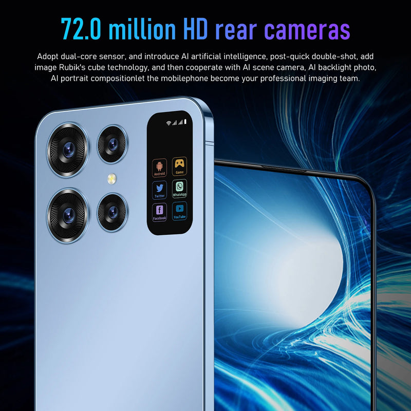 Smart Phone S24 Ultra 5G Android, HD, Tela Cheia, Face ID, 16GB + 1TB, Telemóve