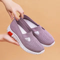 Sapatos de pano feminino verão novo estilo sapatos de caminhada sola macia sapa