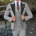 Smoking de casamento formal masculino, terno personalizado para noivo, vestido d