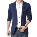 Marca masculina casual blazer 2023 outono nova moda terno magro de negócios cas