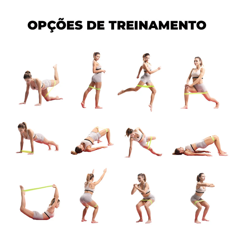 Fita Elástica de Resistência para Exercícios Físicos