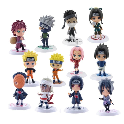 Bonecos Figura de Ação Colecionáveis Naruto Shippuden + chaveiro