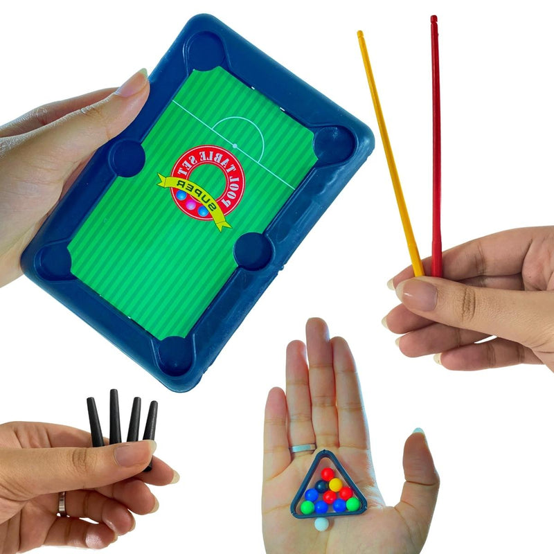 Kit 6 Brinquedo Mini Mesa de Sinuca Bilhar Jogo Infantil (Kit6MiniBilharPequeno)